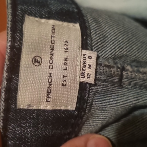 French Connection High Waist Ankle Jeans Blue Size 8 - Picture 10 of 11